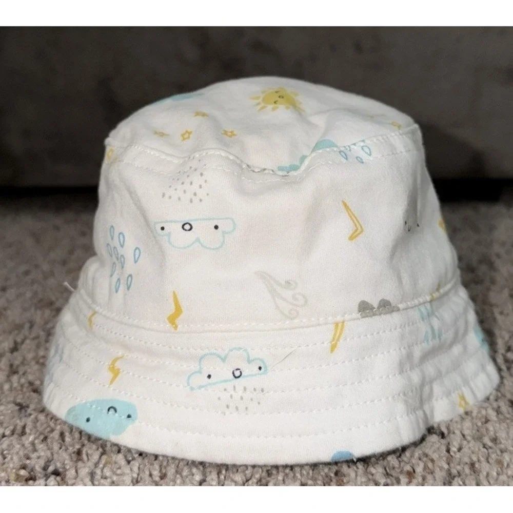 Gymboree 0-3m Baby Boy Stormy Bucket Hat/Sunhat Newborn (2017)‎ 100% Cotton